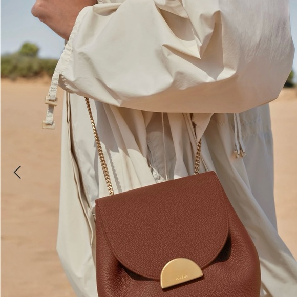 Polène Crossbody in Textured and Suede Terracotta Leather - Picture 2 of 9